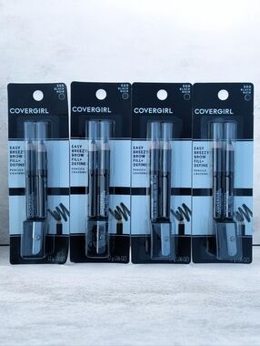 COVERGIRL Easy Breezy Brow Fill + Define Pencil - #500 Black Noir (Set of 4)